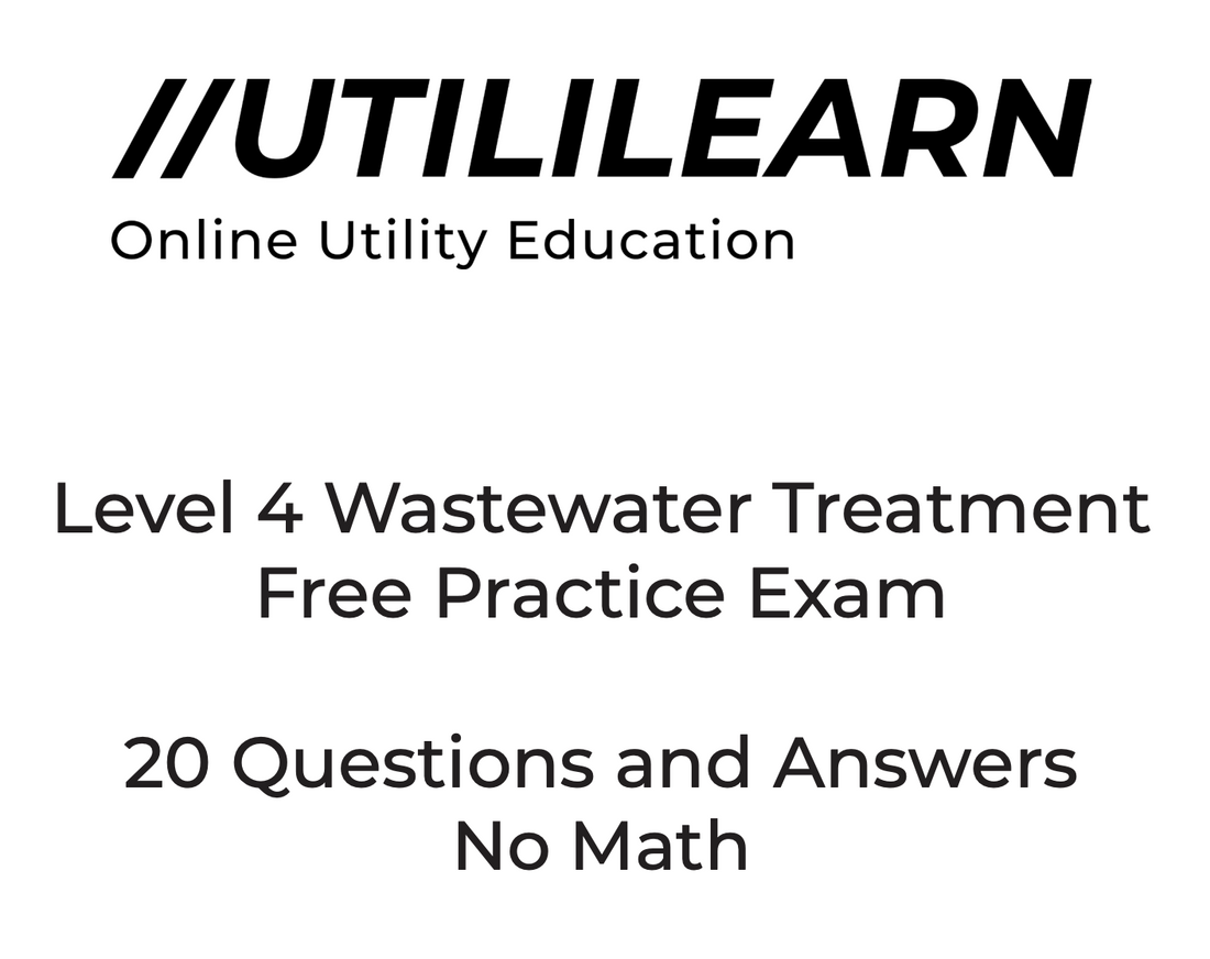 Wastewater Treatment Level 4 Exam Questions and Answers, beautifully laid out.